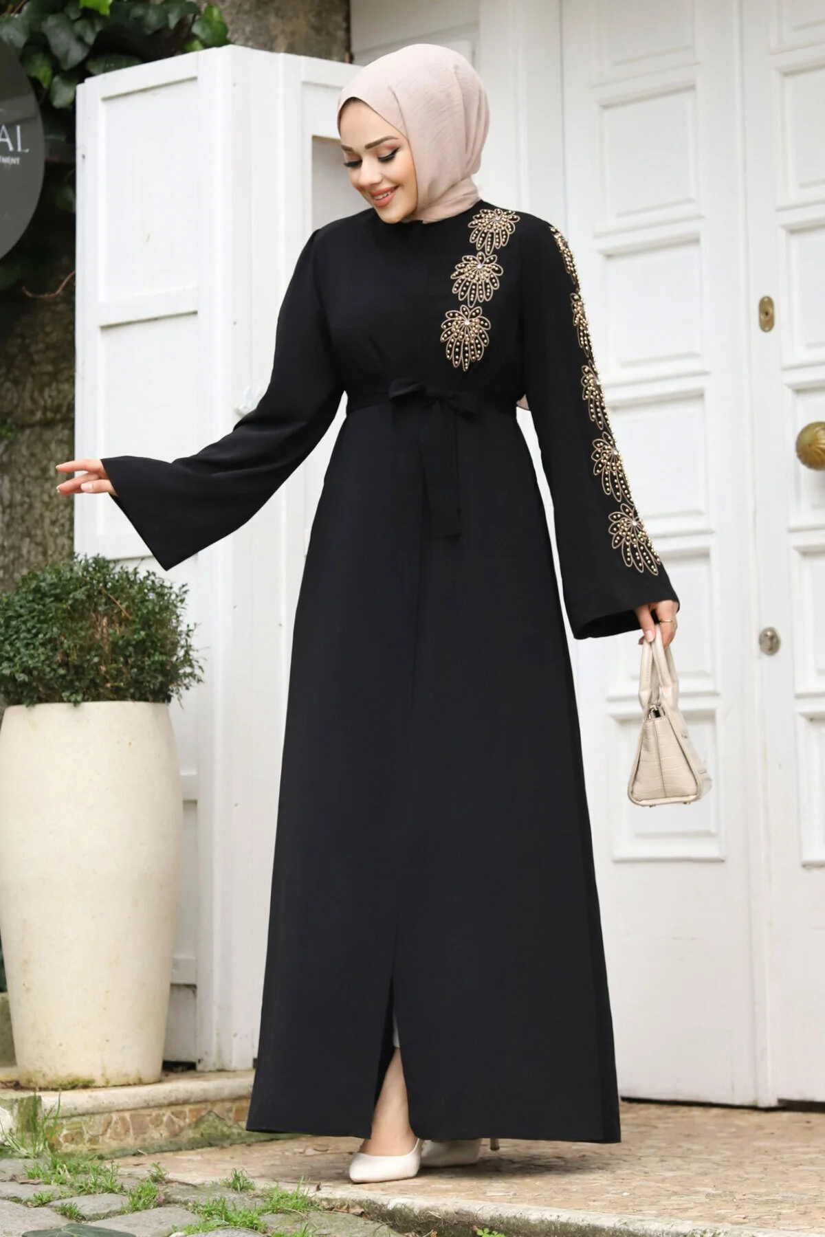 Tesettür Dünyası  Cap & Abaya - Schwarz - Basic