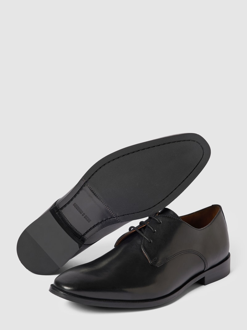 Derby-Schuhe mit Schnürverschluss Modell 'Ron' in schwarz