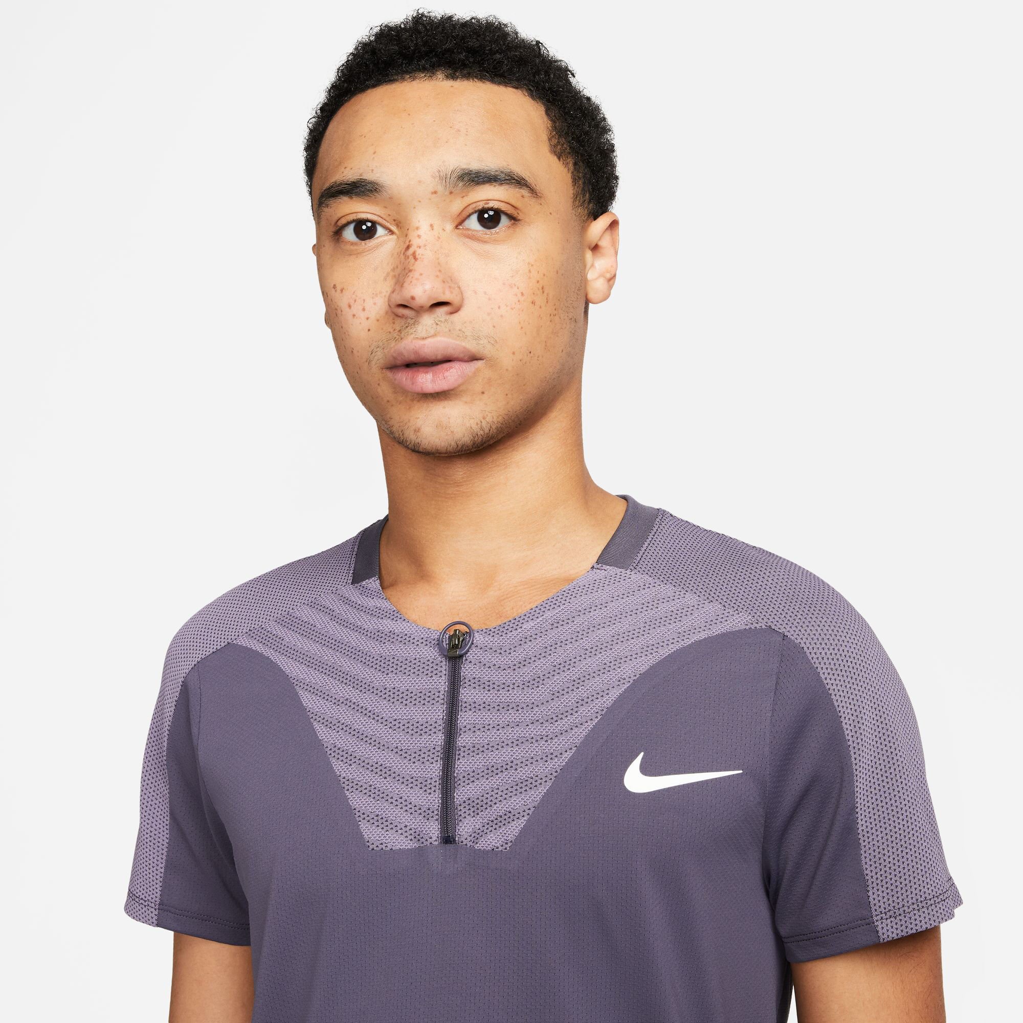 Dri-Fit Advantage Court Slim UL RG Polo Herren - Grau, Flieder