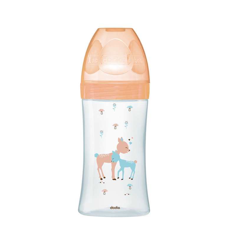Biberon en verre 0-6 mois 270 ml anti colique Biche Dodie
