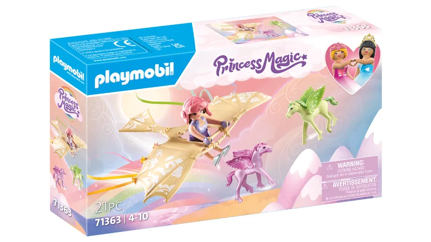 PLAYMOBIL 71363 - Princess Magic - Himmlischer Ausflug mit Pegasusfohlen