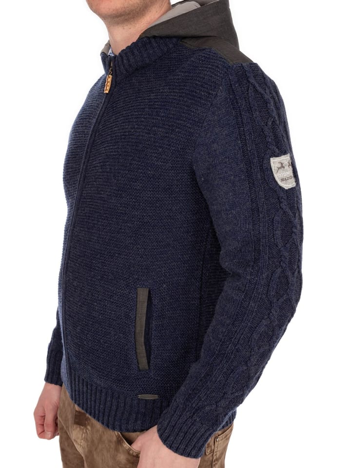 MADDOX Strickjacke BRUNECK in blau günstig kaufen