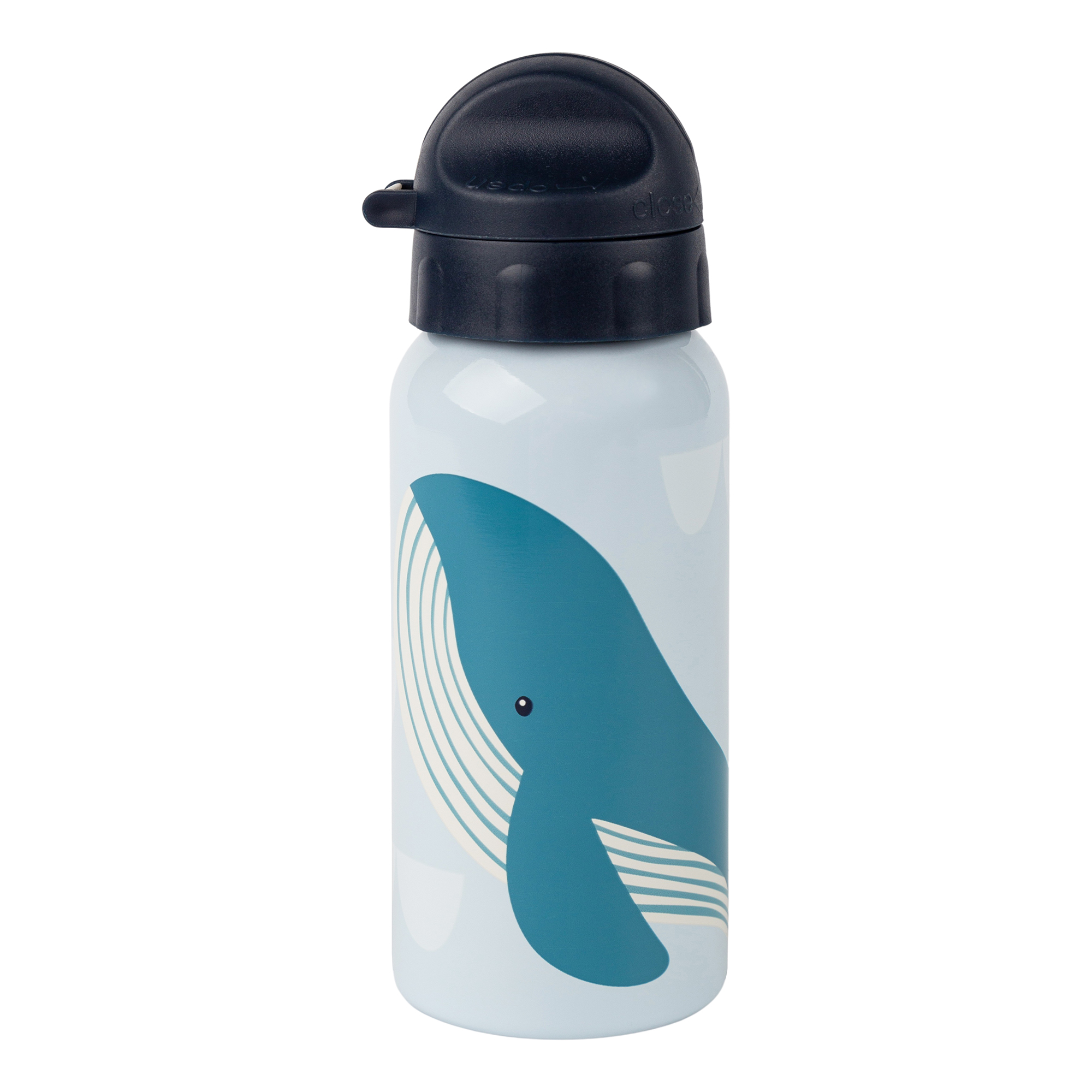 Edelstahl Kinder Trinkflasche Wal, 400ml