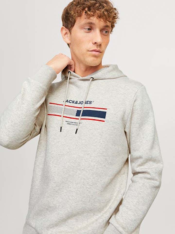 Jack & Jones Hoodie in Grau günstig kaufen