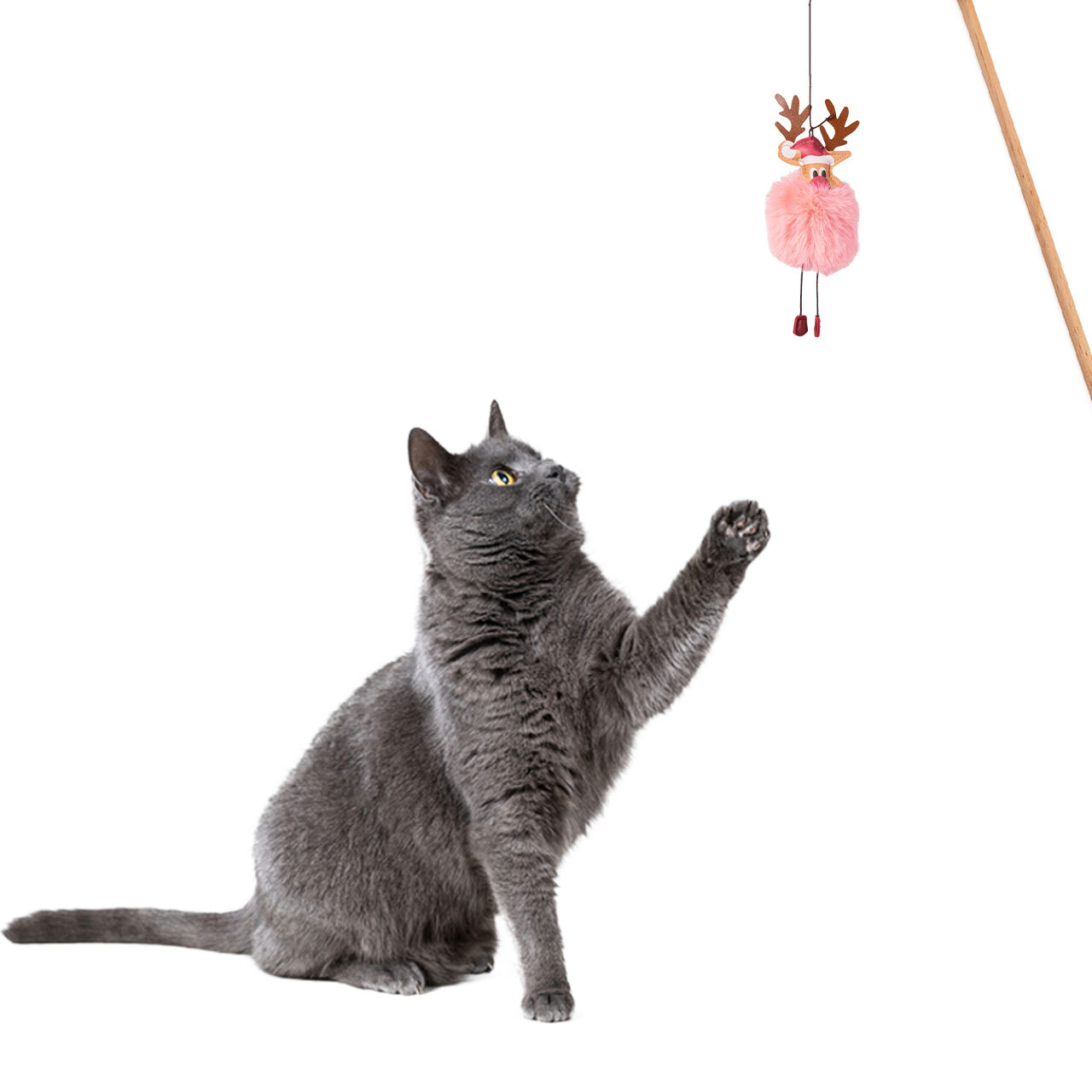 Canadian Cat Company Katzenangeln Canadian Cat Company Spielangel Rudolph rosa