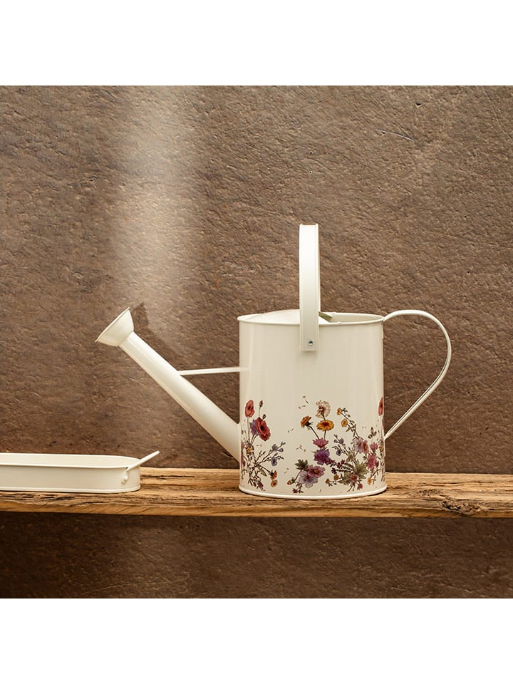 Homla Gießkanne ''Meadow'' in Creme/ Bunt - (H)20 x Ø 18 cm günstig kaufen onesize