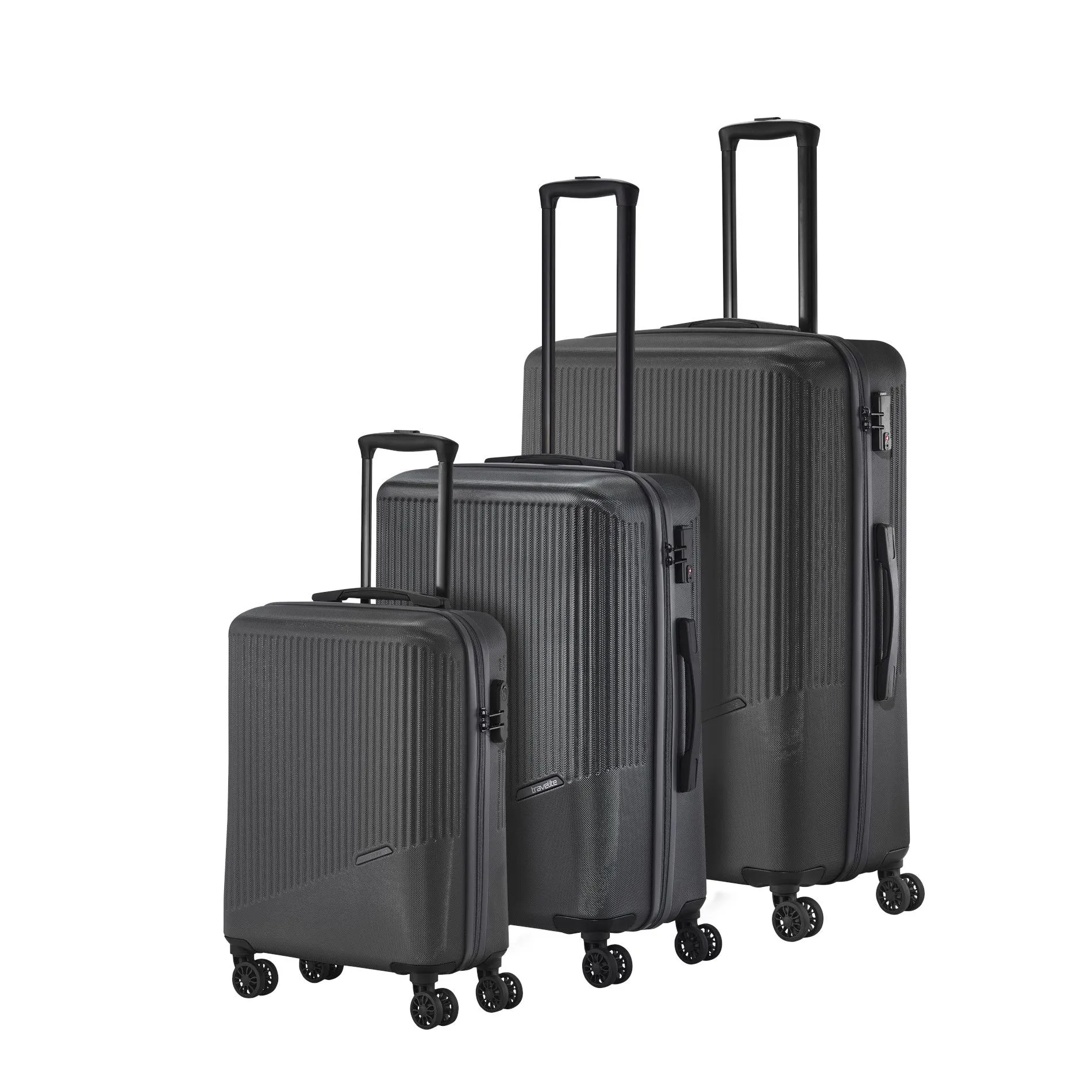 Travelite BALI Kofferset mit 4 Rollen Größe L\/M\/S - Anthrazit