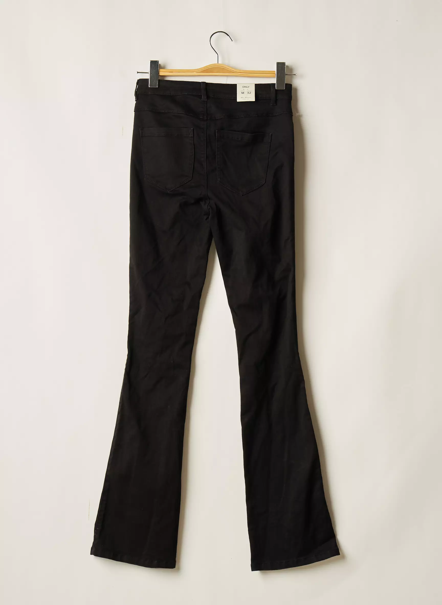 Only Pantalons Flare Femme couleur noir