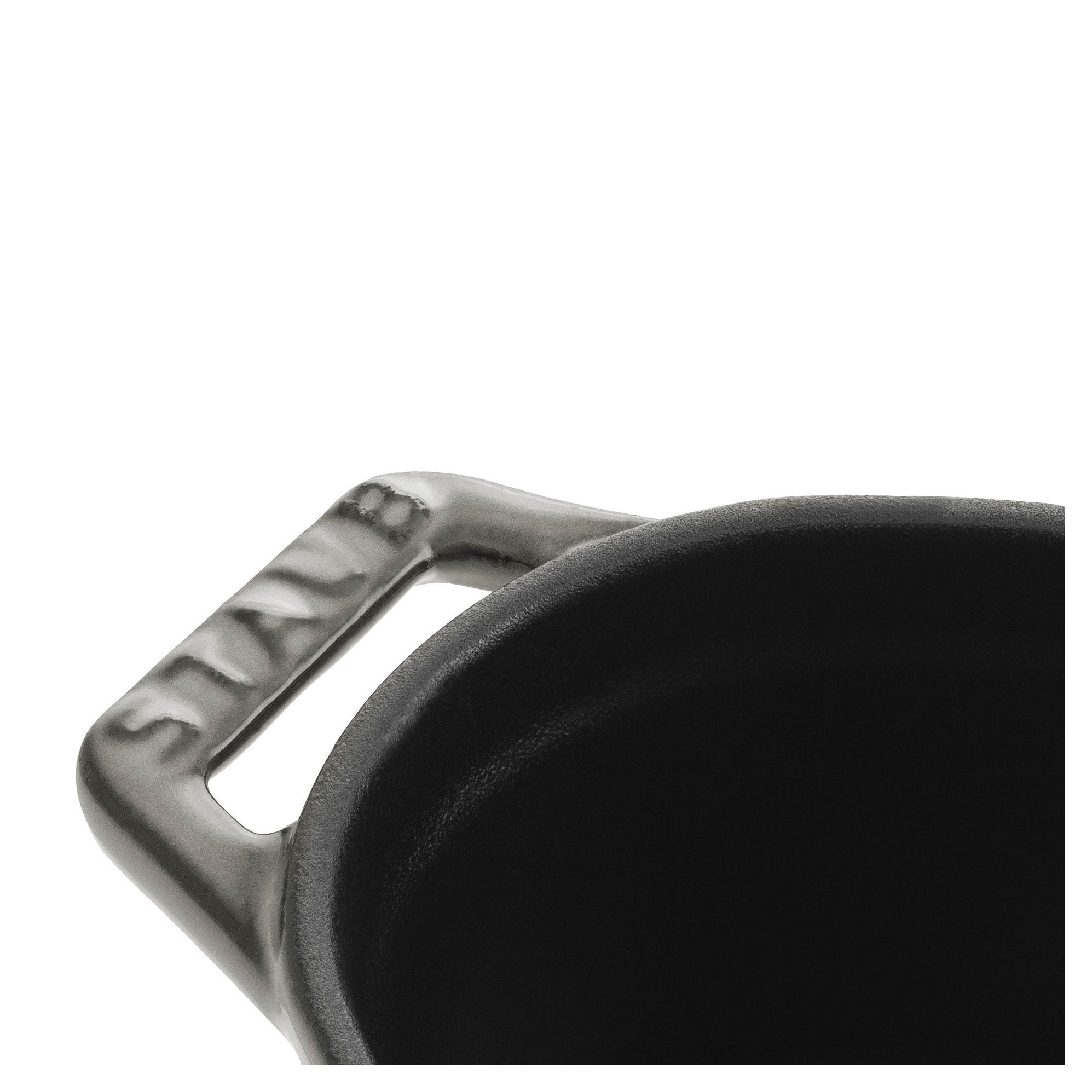 Mini Cocotte 11 cm, oval, Graphit-Grau, Gusseisen