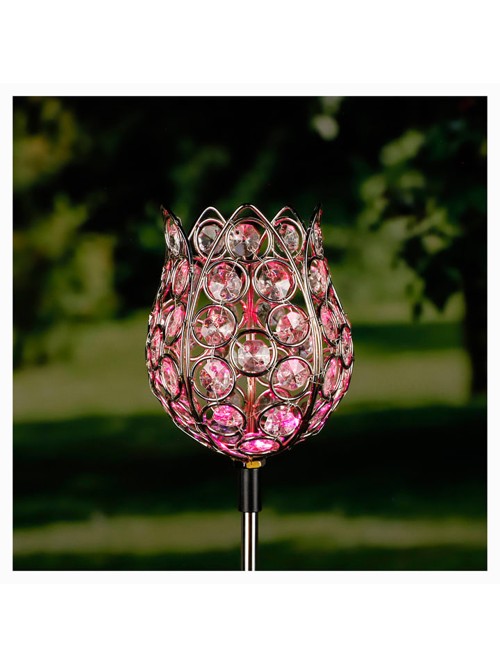 Garden Hero 2er-Set: LED-Solar-Gartenstecker 