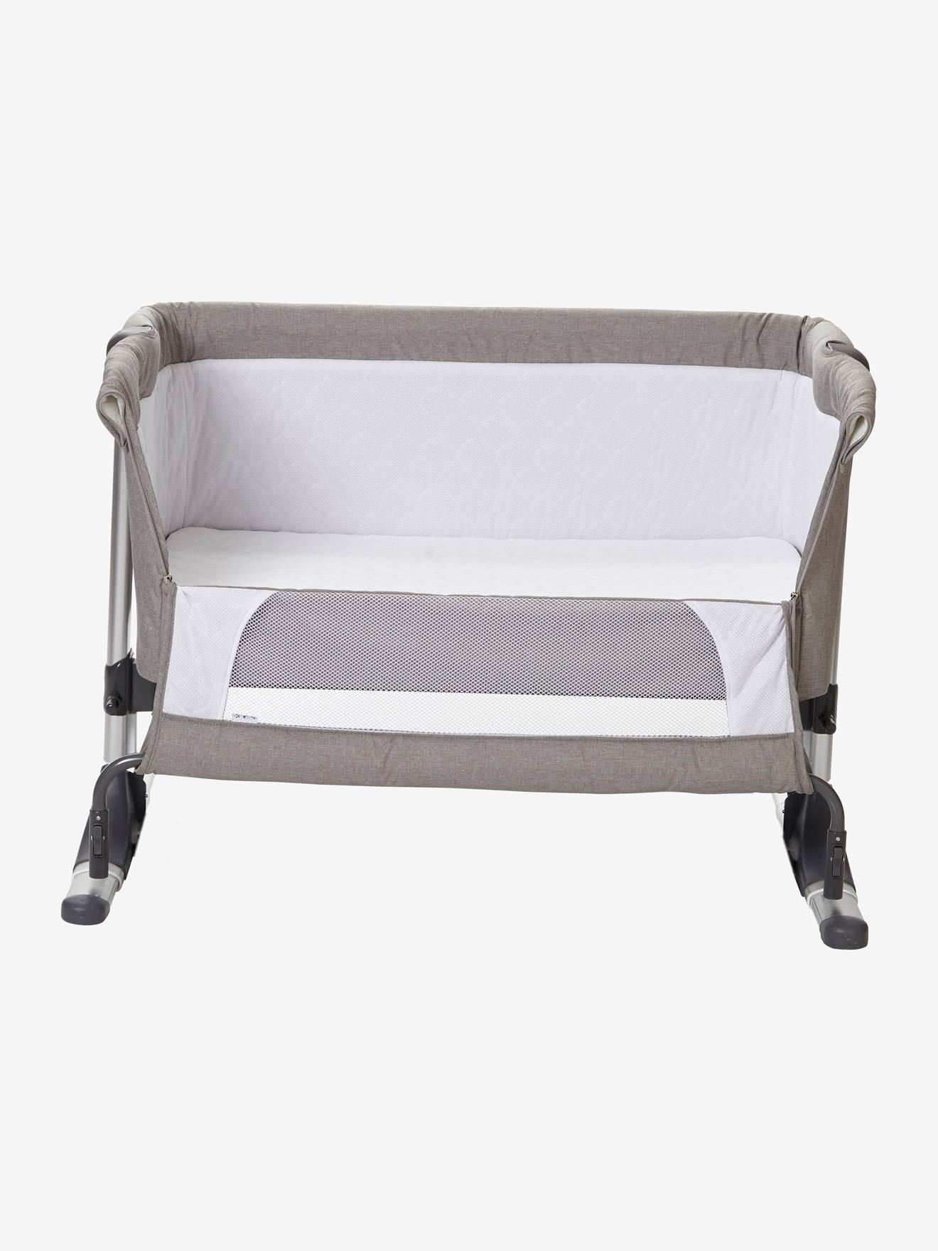 Vertbaudet 2-in-1 Baby Beistellbett/Wiege NEST'BED - grau