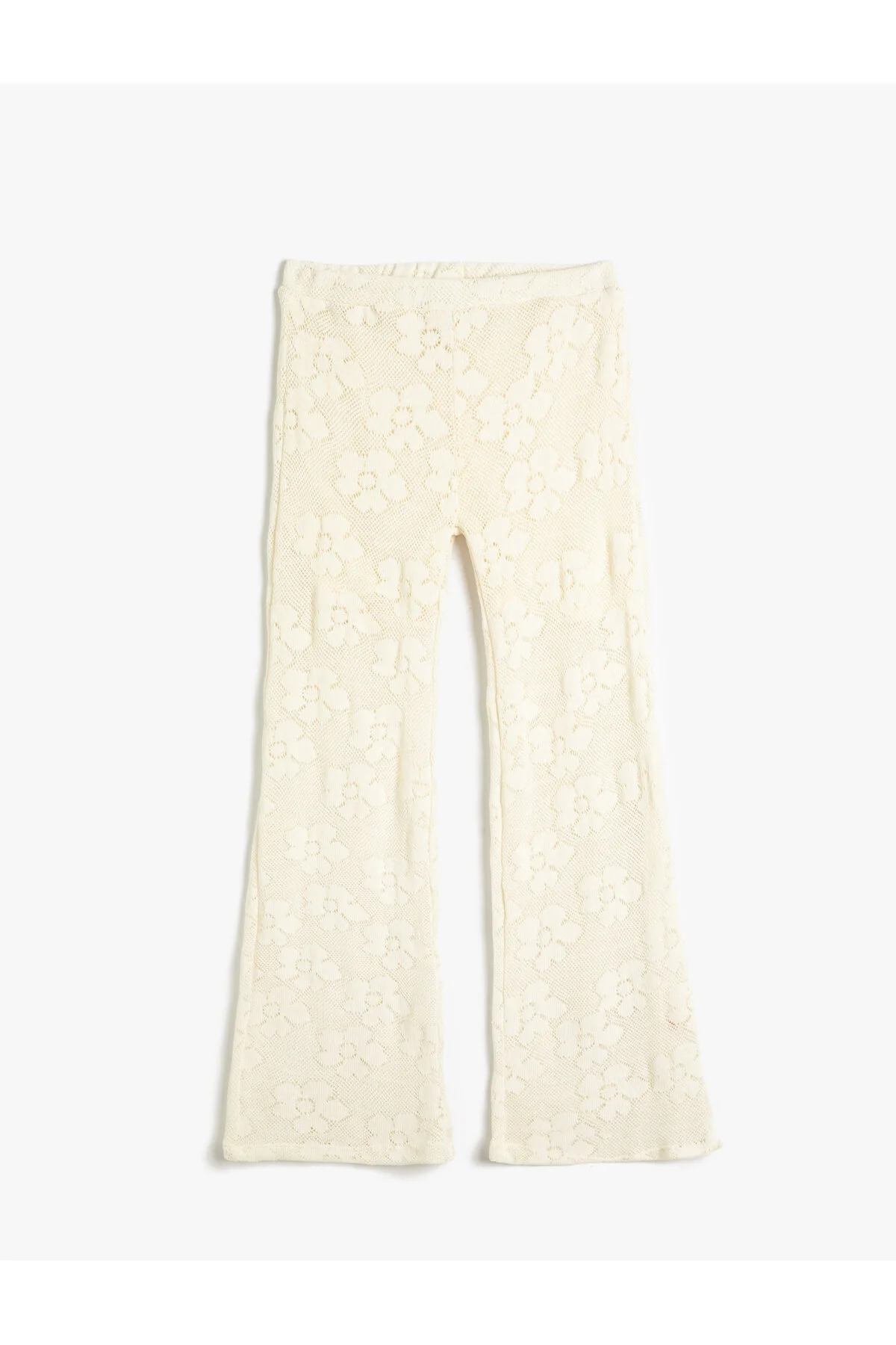 Koton  I?spanyol-Bein-Häkel-Leggings-Hose, halbgefütterte elastische Taille