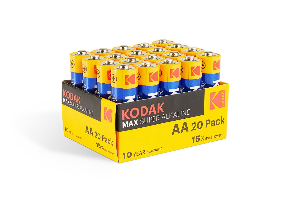 Kodak Kodak MAX Alkaline-Batterien - AA 20er-Pack