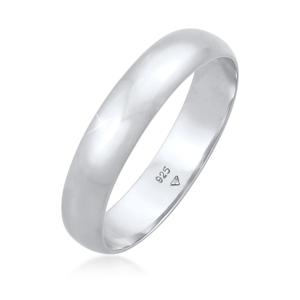 Elli Elli Bague Femmes Bande Simple Classique en Argent Sterling 925 Bague