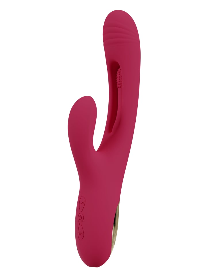 Sweet Smile Rabbitvibrator Rabbit Vibrator with G-Spot Stimulation in rot günstig kaufen 24 cm