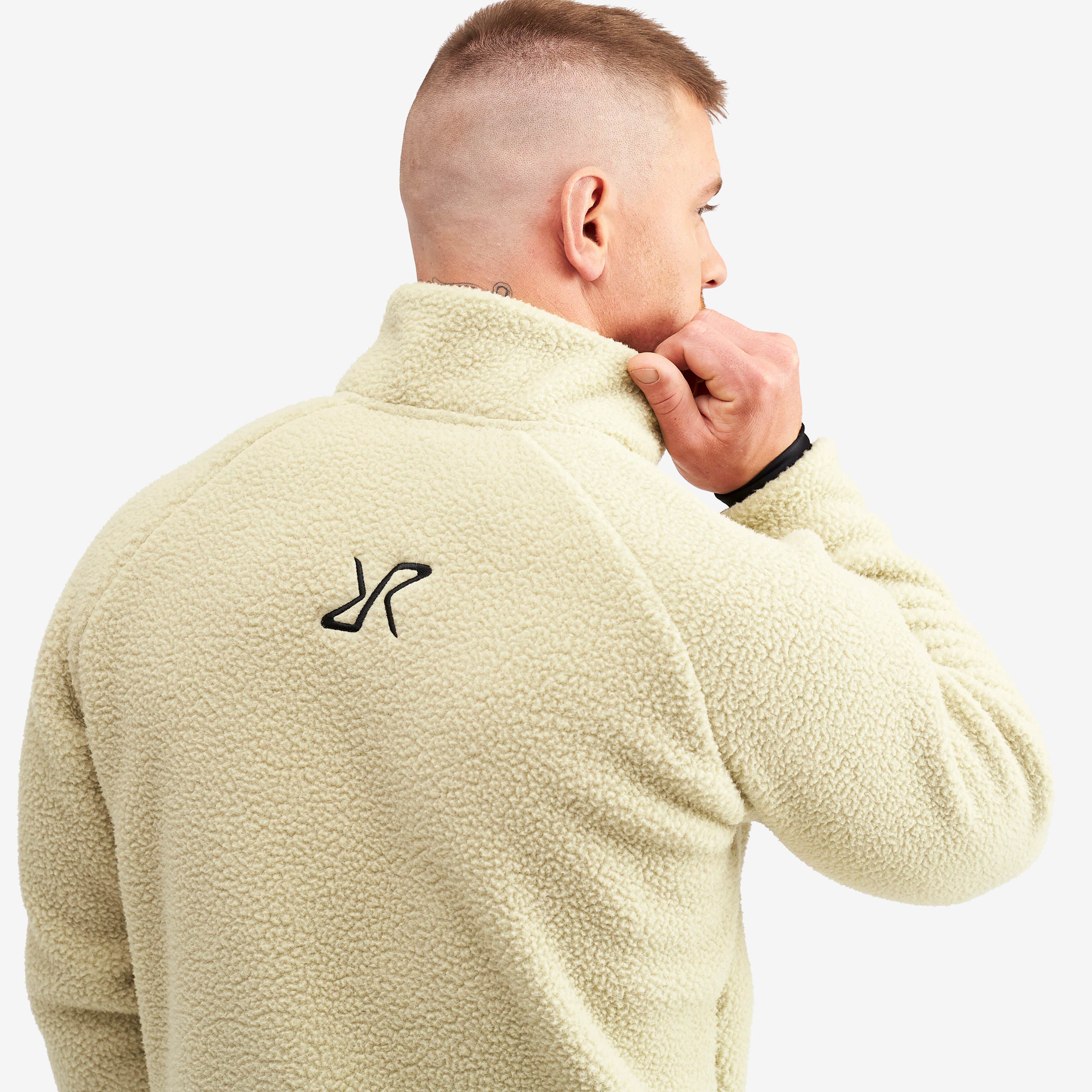 Sherpa Fleece Homme Beige Khaki