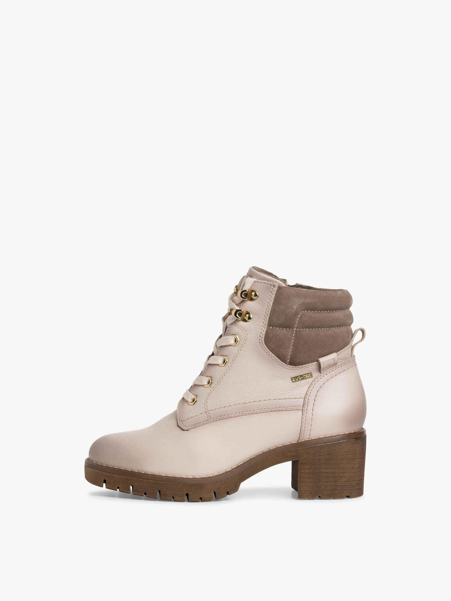 Bottine en cuir - beige
