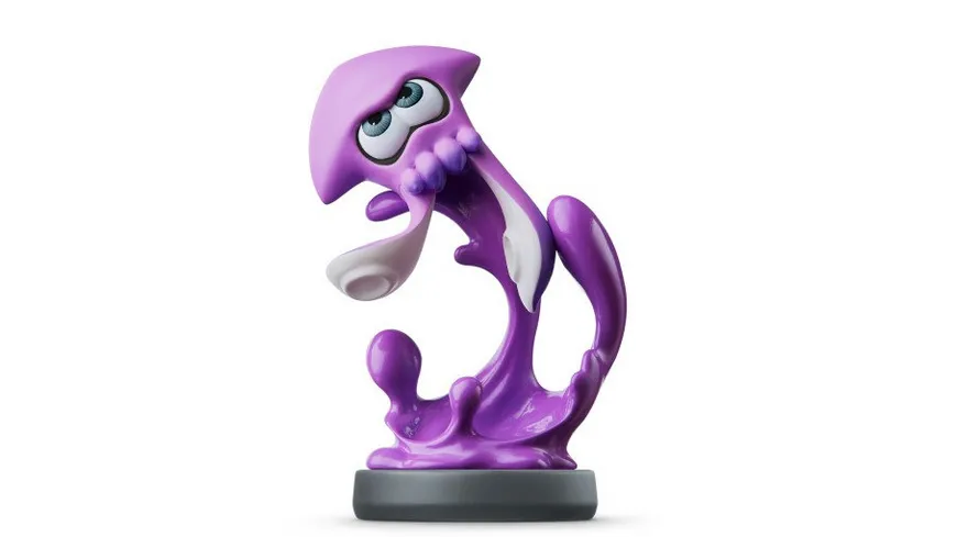 amiibo Figur Splatoon Tintenfisch (Neon-Lila)