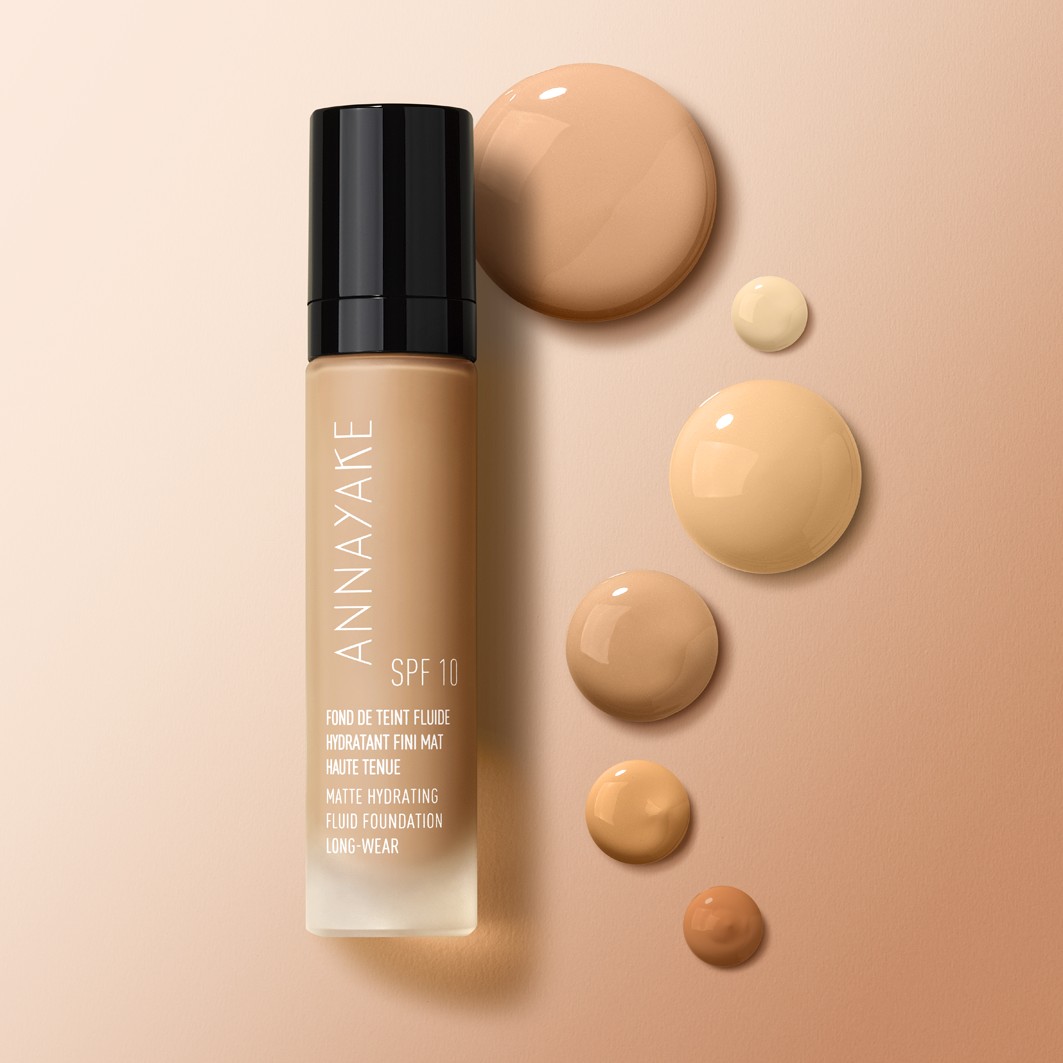 fluide hydratant fini mat haute tenue SPF10