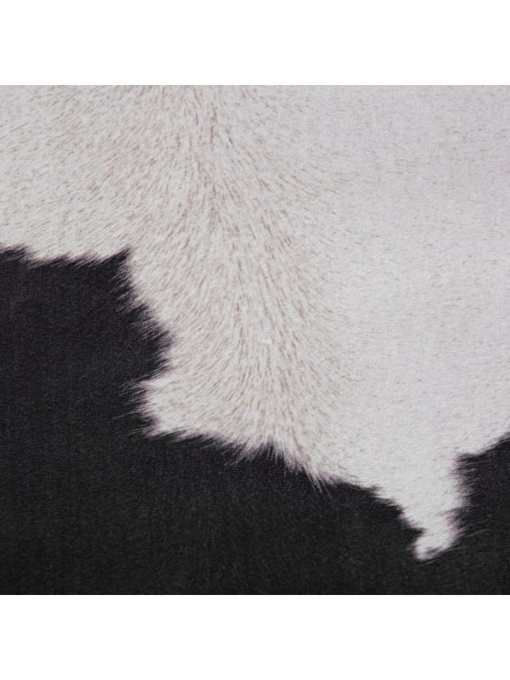GMD Living Kunstfellteppich CANYON CITY Kuh in Schwarz-Weiß günstig kaufen 155 x 190 cm