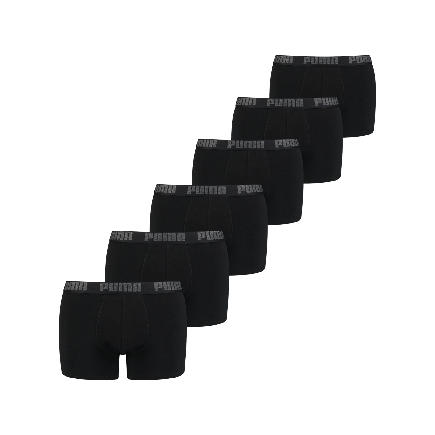 PUMA Basic Boxer 6er Pack Schwarz F001