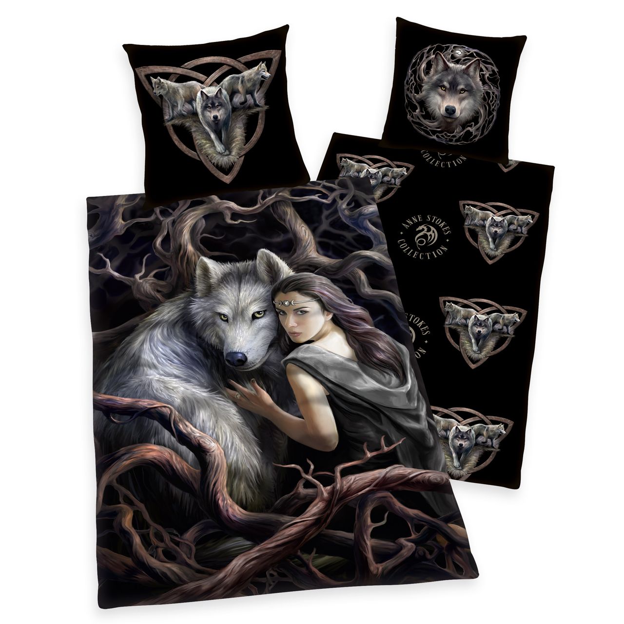 Herding Anne Stokes Bettwäsche, Größe: 135 x 200 cm
