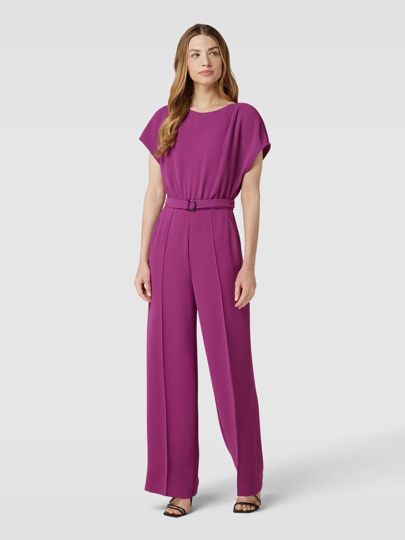 Jumpsuit mit Bindegürtel Modell 'WEDDING SPECIAL' in fuchsia