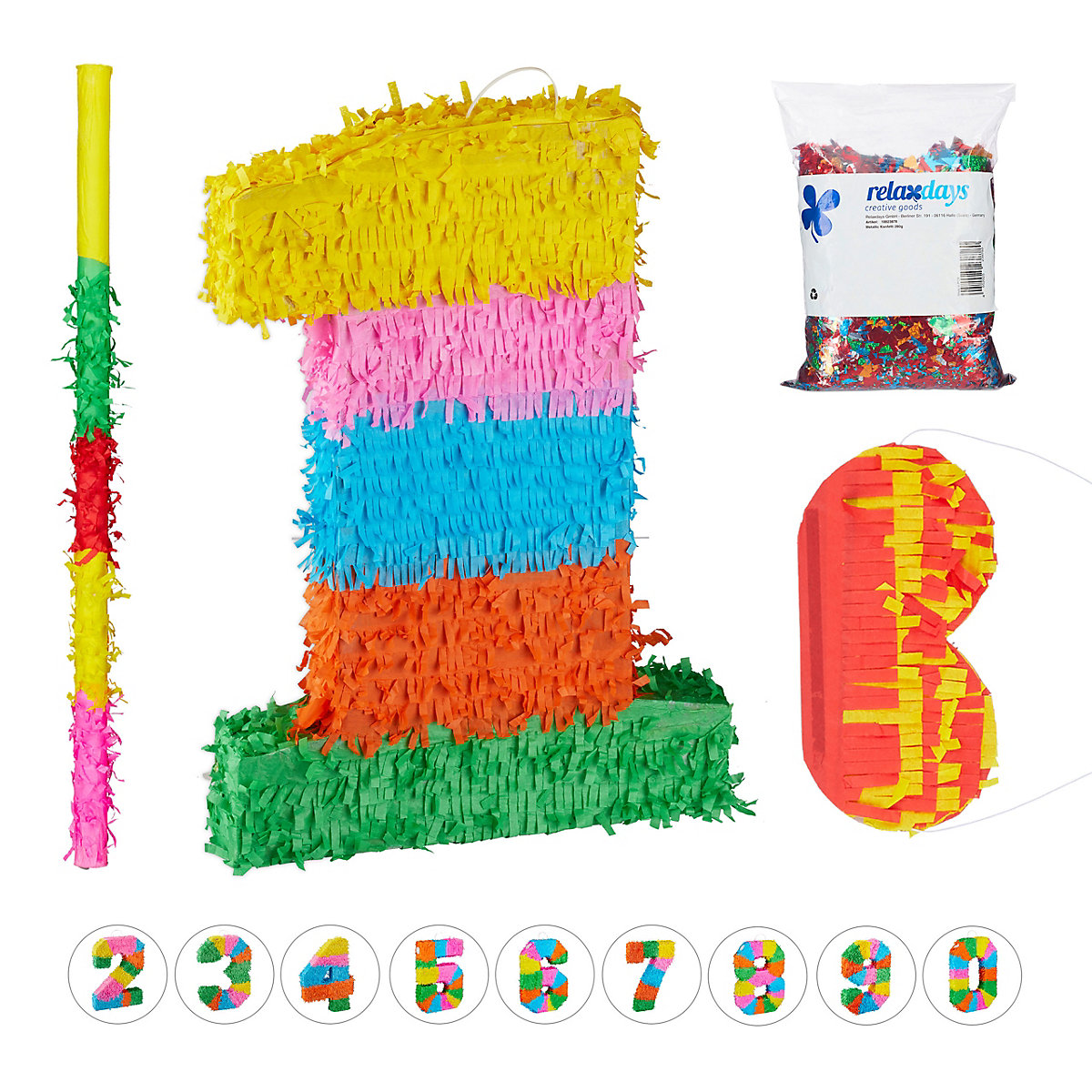 4tlg. Pinata Set 