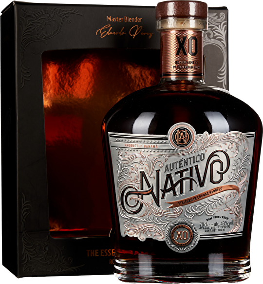 Auténtico Nativo The Essence of Panama Rum XO Cognac finish 0,7 Liter in Tube