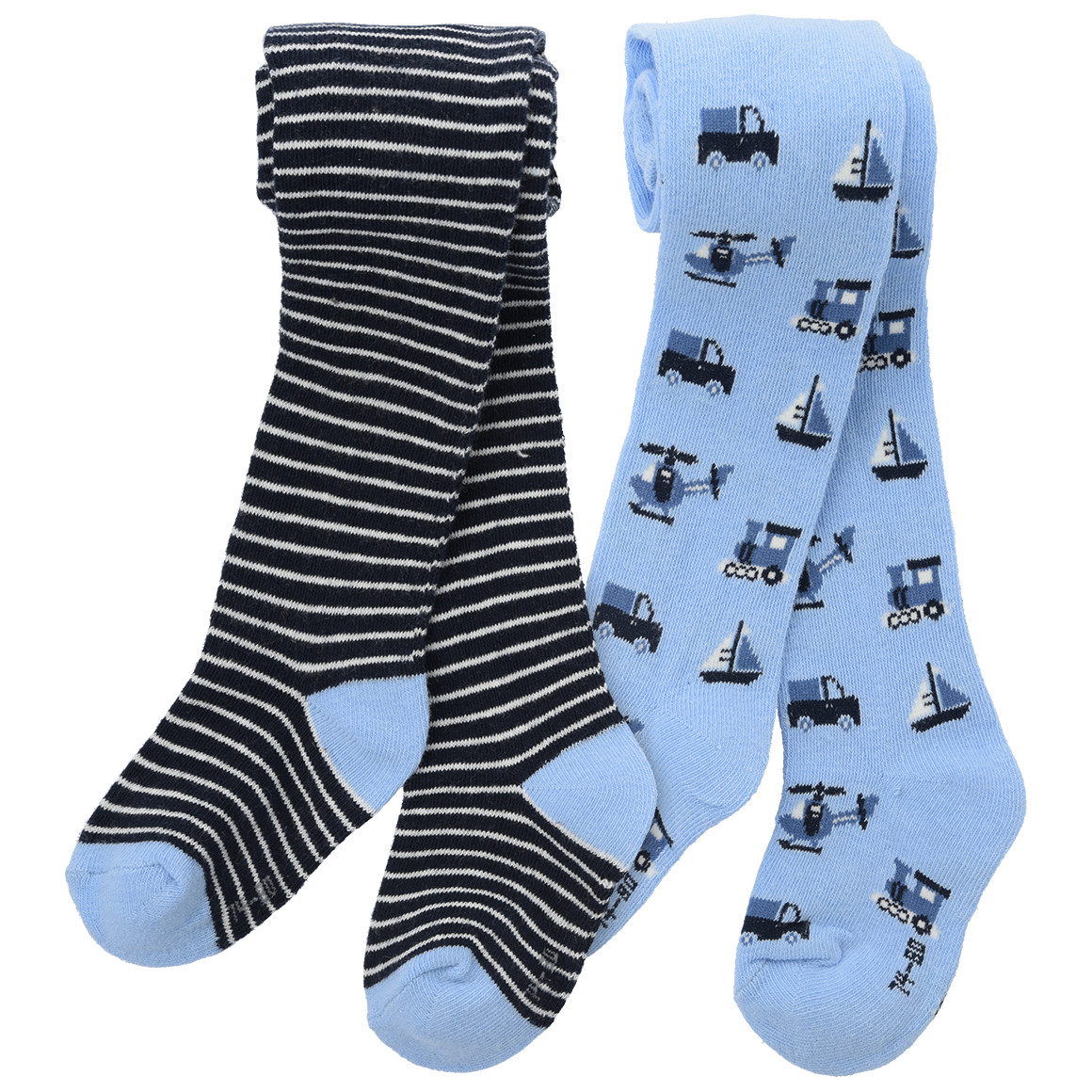 2 Newborn Strumpfhosen mit Bio-Baumwolle