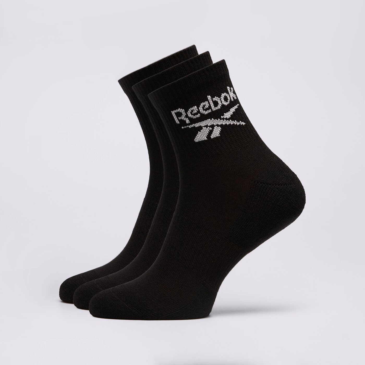 REEBOK SOCKEN 3 PACK SOCKS QUARTER Schwarz