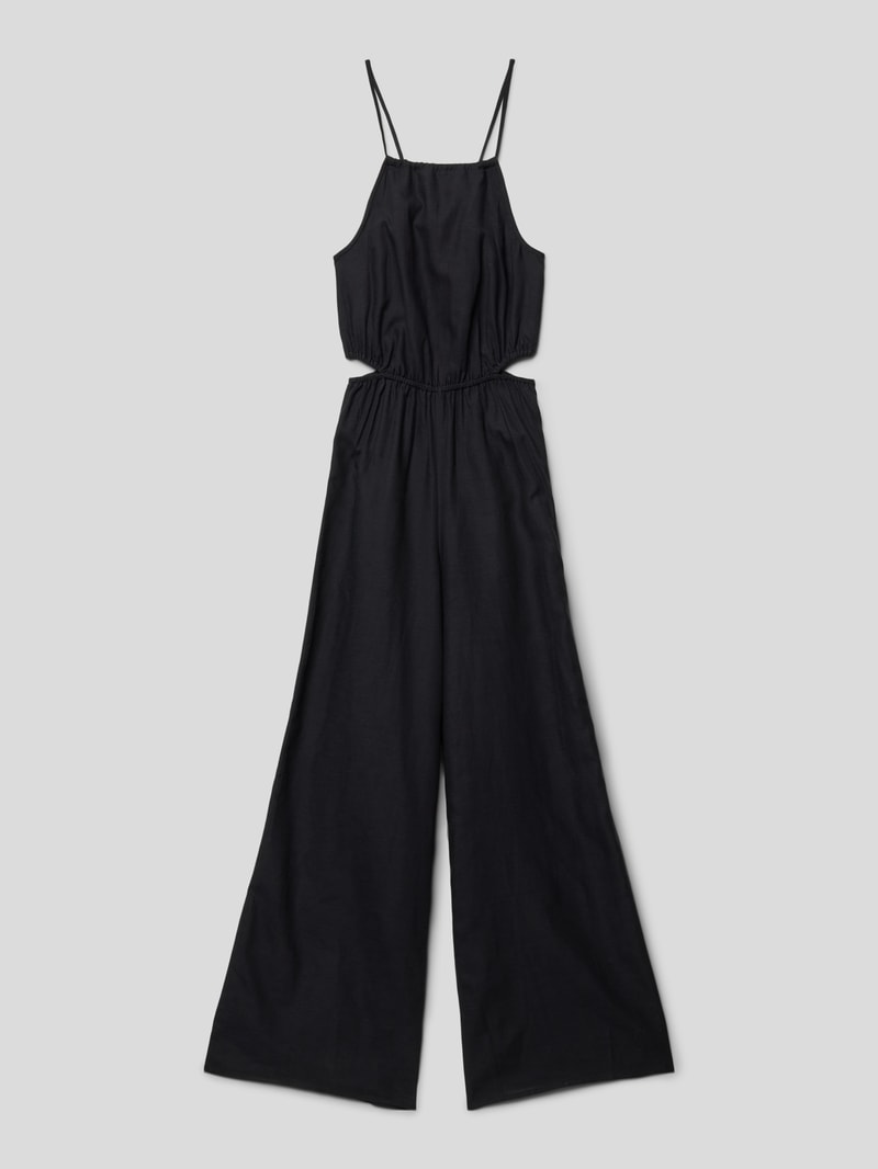Jumpsuit mit Cut Out Modell 'pluton' in schwarz