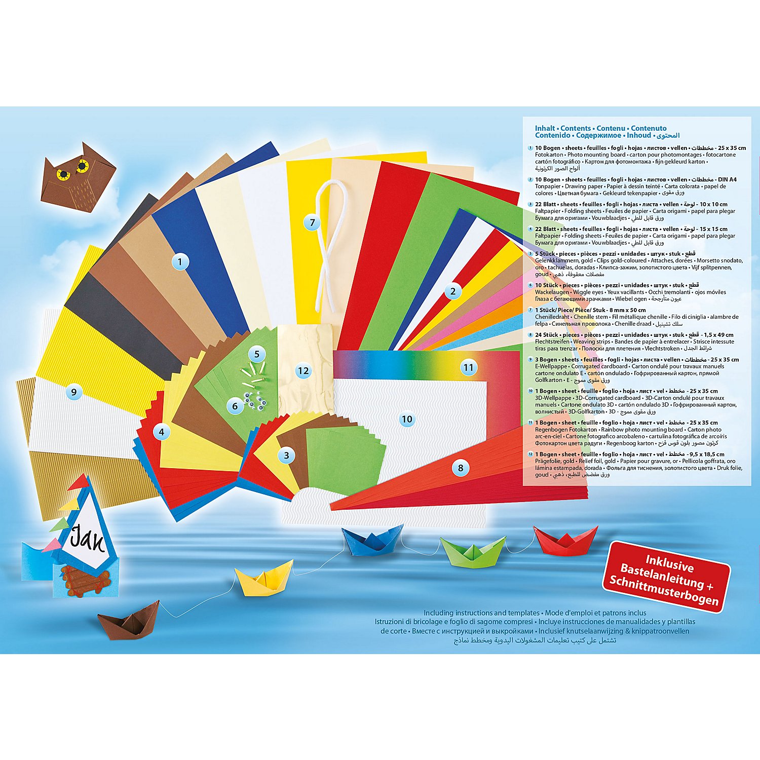folia Bastelpapier-Koffer 