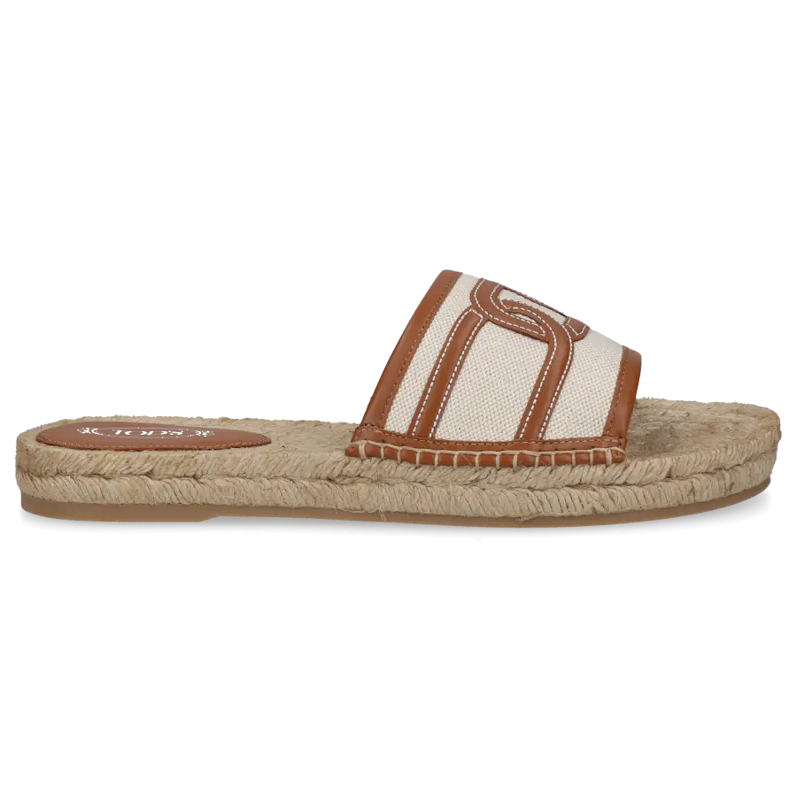Tod's - Pantoletten KATE Canvas - weiß