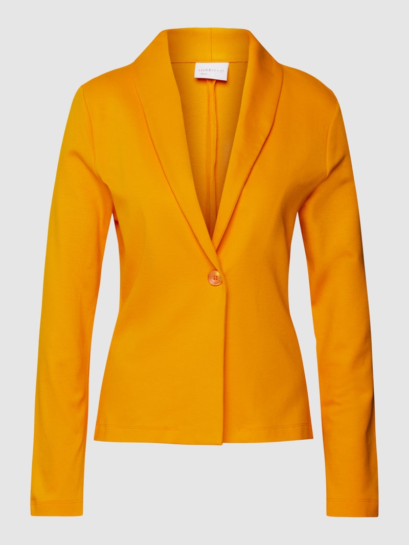 Blazer mit Knopfverschluss in orange