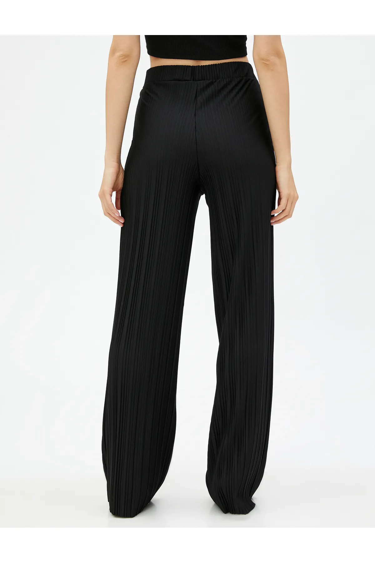 Koton  Faltenhose mit hoher Taille und elastischem Bund