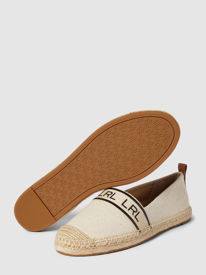 Espadrilles mit Label-Details Modell 'CAYLEE' in beige