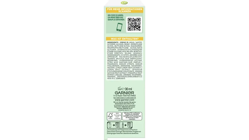 Garnier Skin Active Serum Anti-Dark-Spot 30 ml