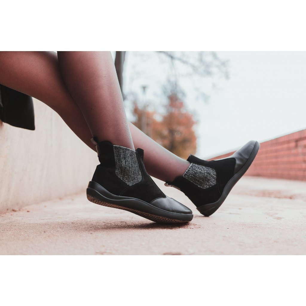 Jonap Jampi Lola schwarz Chelsea Barfußschuhe