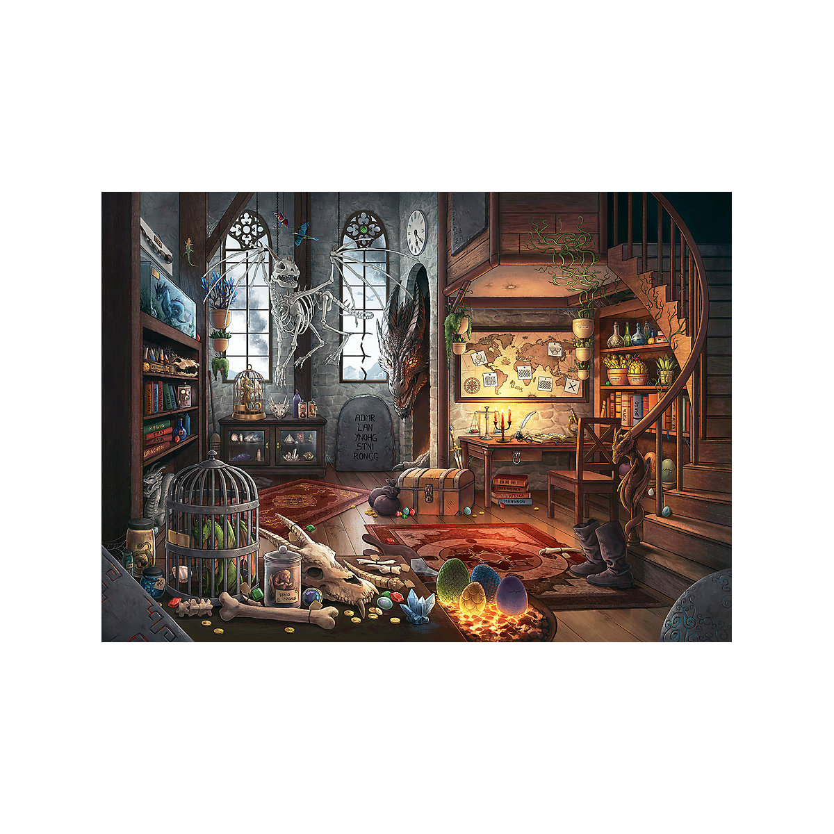 EXIT Puzzle 759 Teile, 70x50 cm, Exit 5: Im Drachenlabor