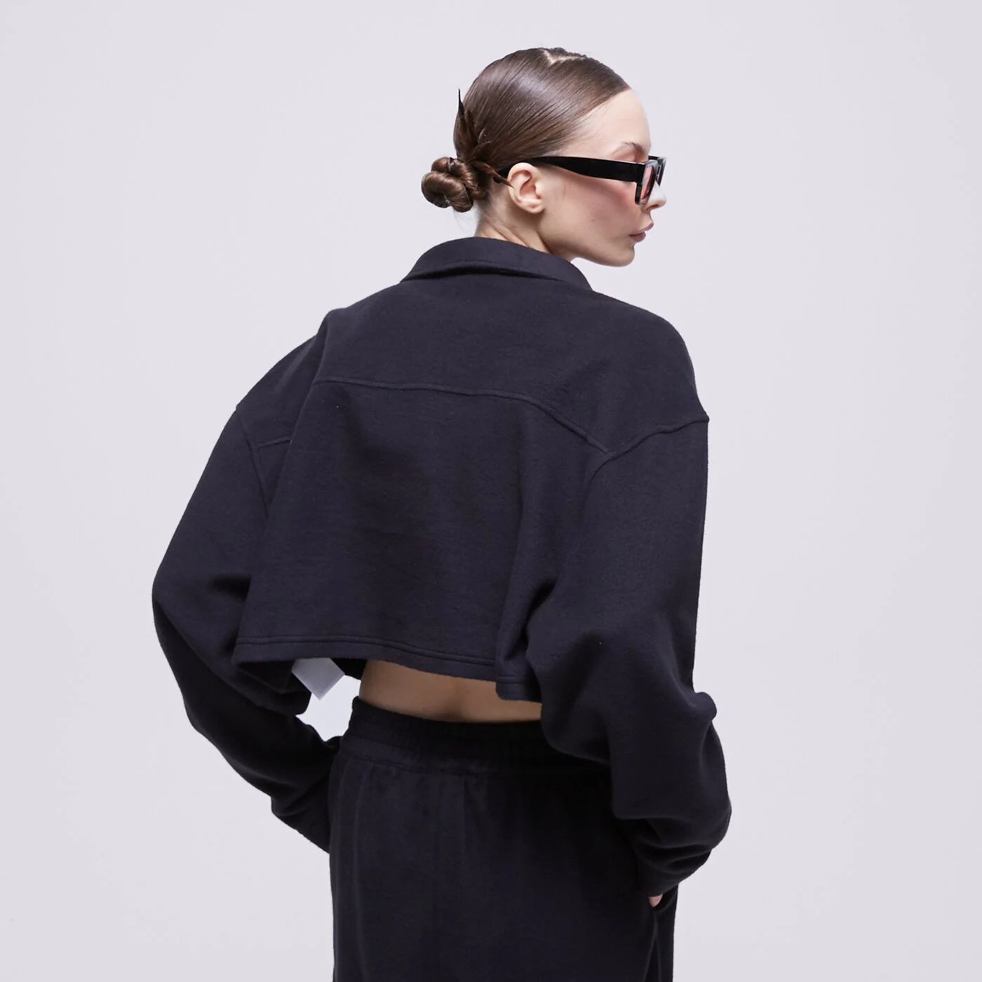REEBOK SWEATSHIRT CL WDE FLEECE LAYER Schwarz