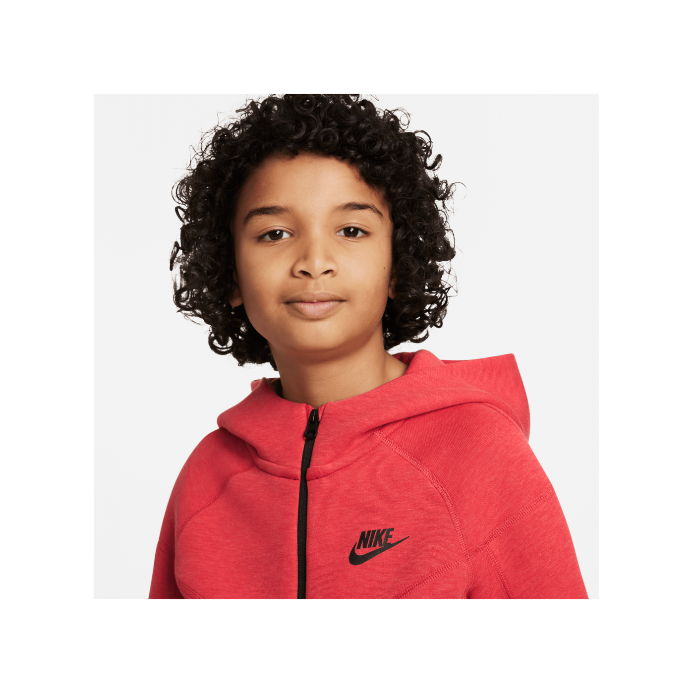 Nike Tech Fleece Jacke Kids Rot Schwarz F672
