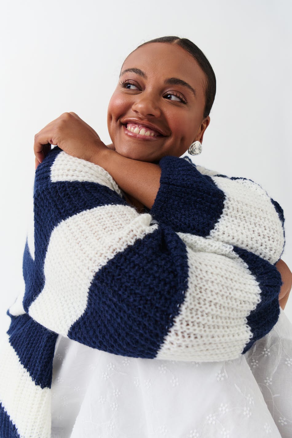 Knitted chunky cardigan