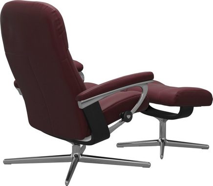 Stressless® Relaxsessel Garda, mit Cross Base, Größe M & L, Holzakzent Schwarz