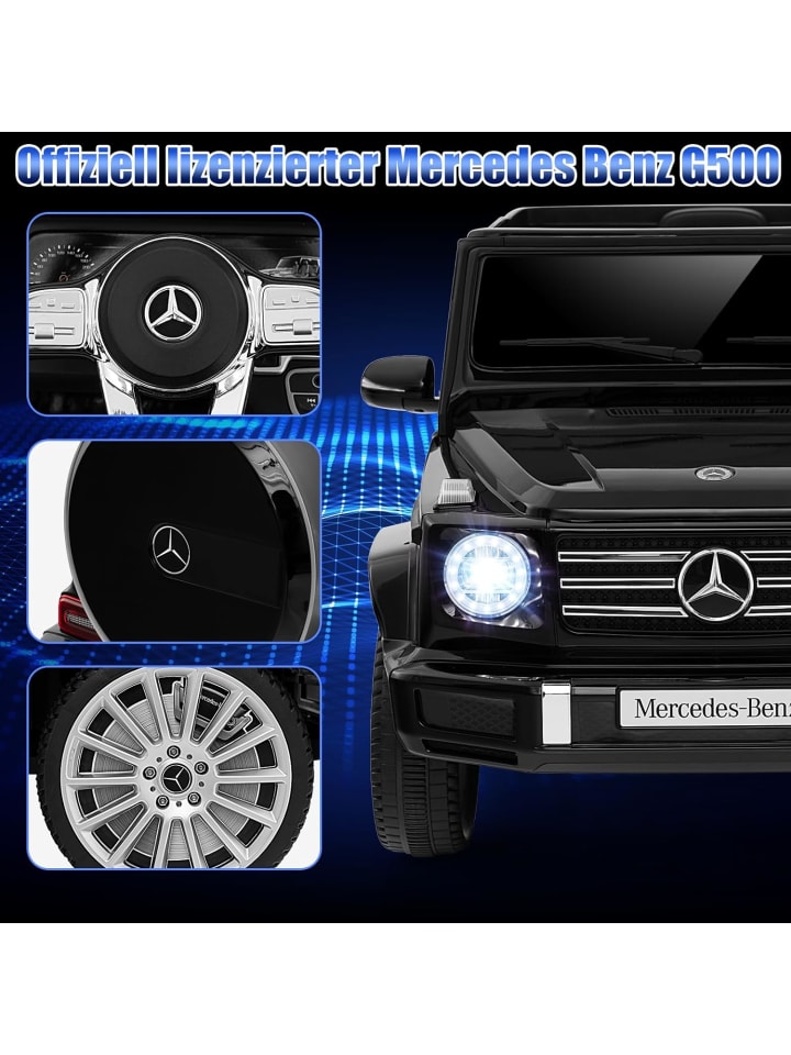 COSTWAY Elektroauto Mercedes Benz G500 ab 3 Jahren in Schwarz günstig kaufen onesize