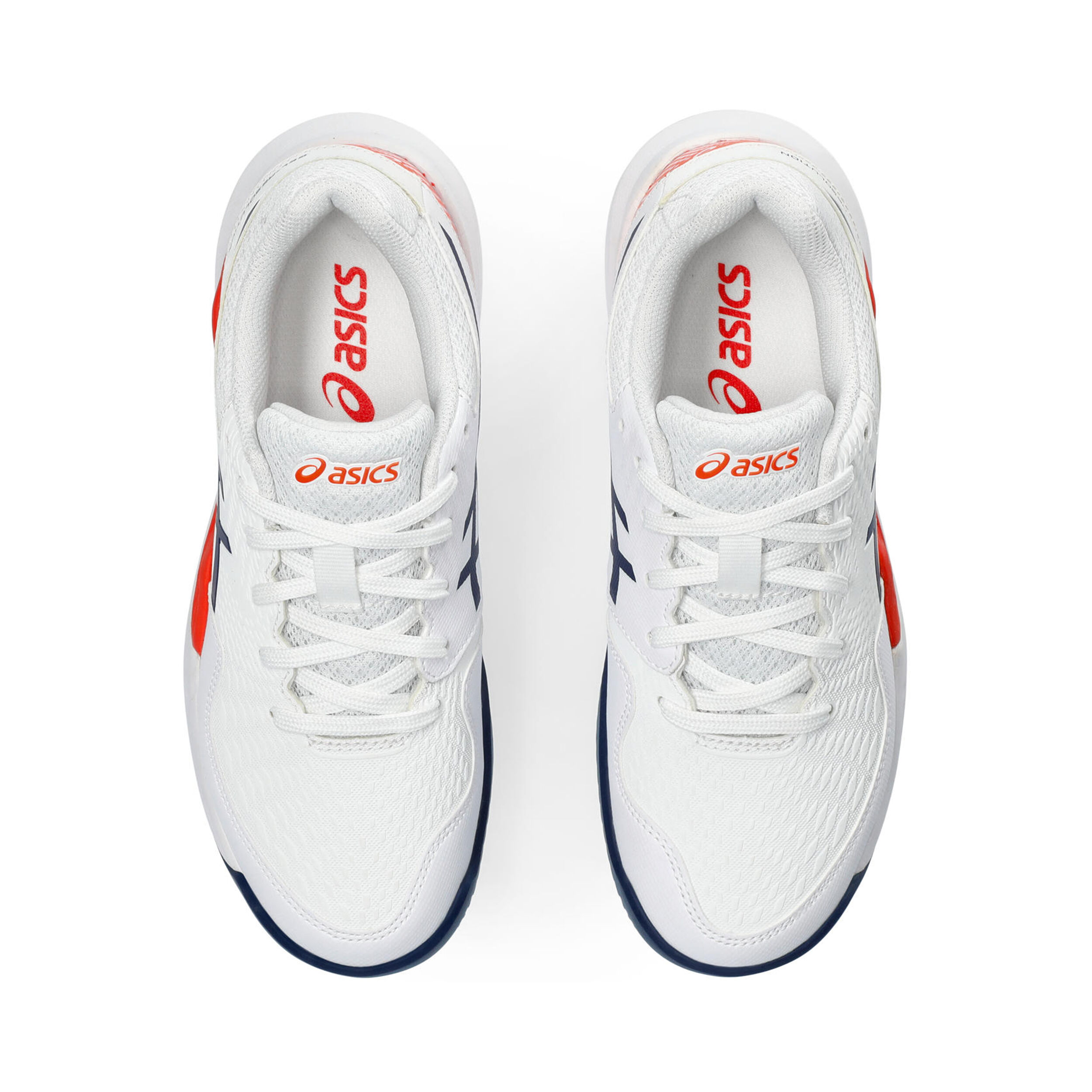 Gel-Resolution 9 GS Sandplatzschuh Kinder - Weiß, Dunkelblau