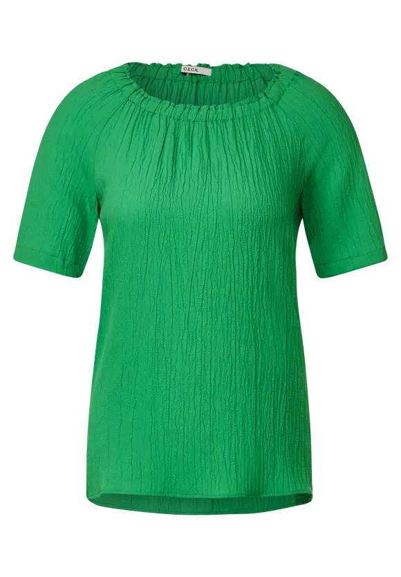 CECIL Unifarbene Struktur Bluse