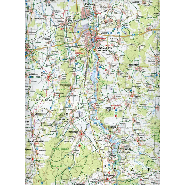 PFAFFENWINKEL, OSTALLGÄU 1 : 100 000 - Straßenkarte