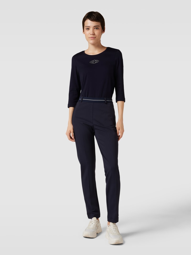 Longsleeve mit 3/4-Arm in dunkelblau