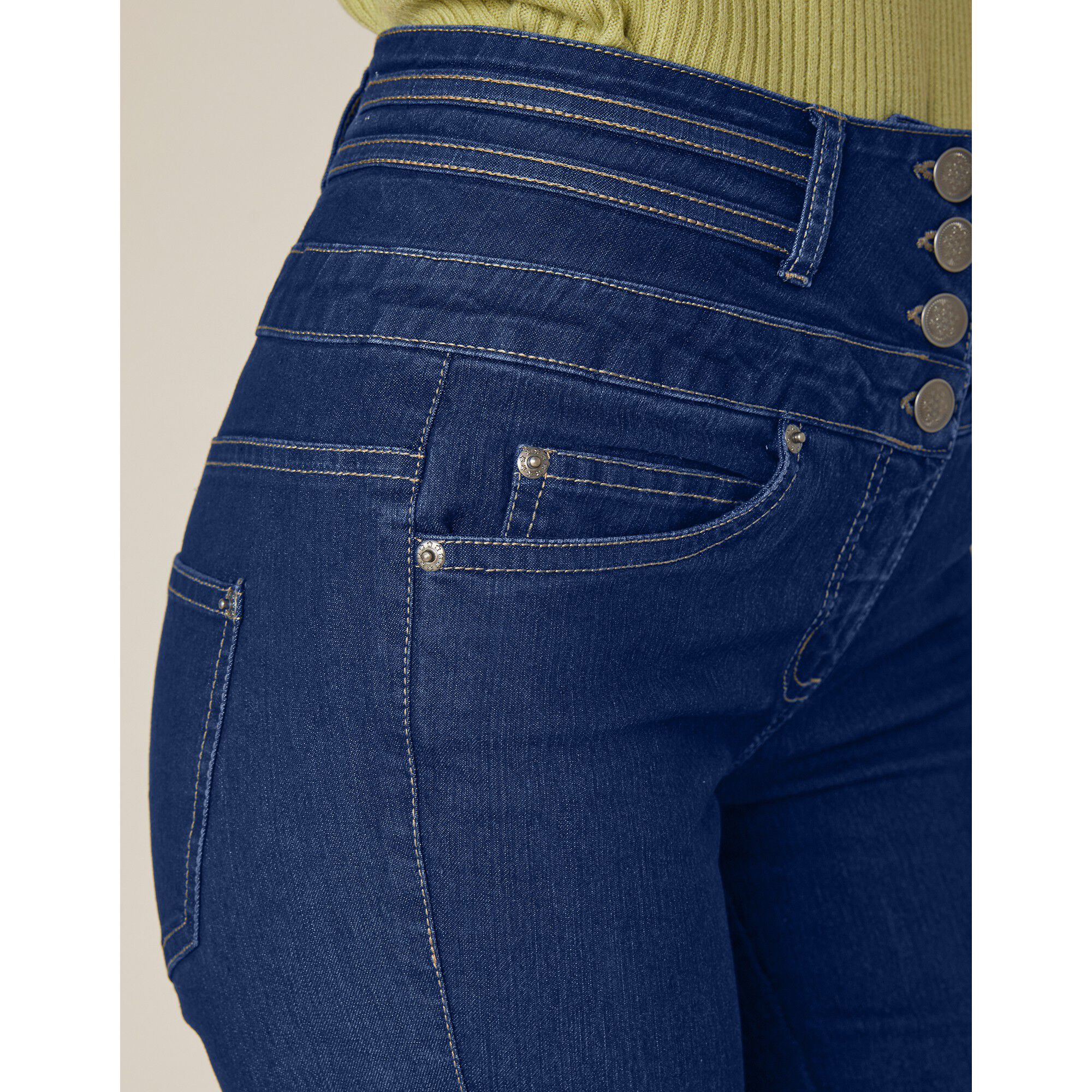 Jean coupe droite taille haute